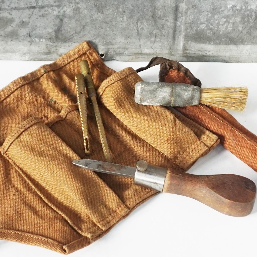 Vintage Military Gun Cleaning Kit / Waxed Canvas Case / Complete. Etsy