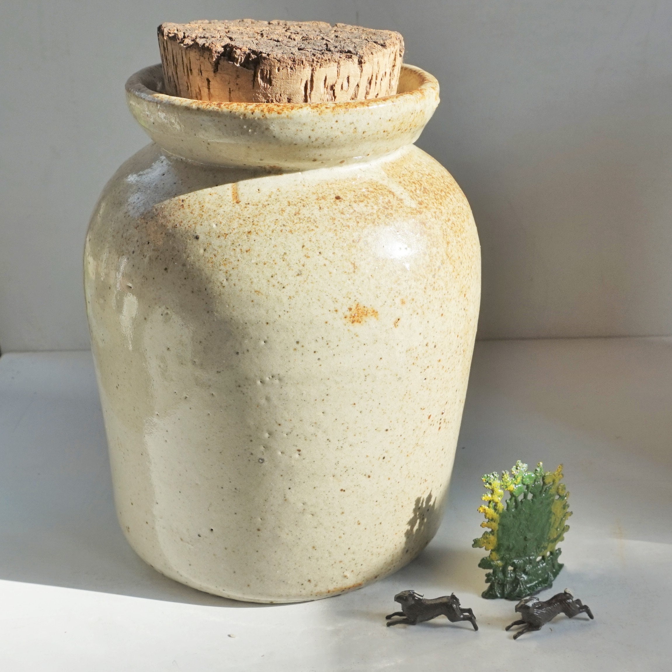 Wide Mouth Ceramic Jug - Etsy