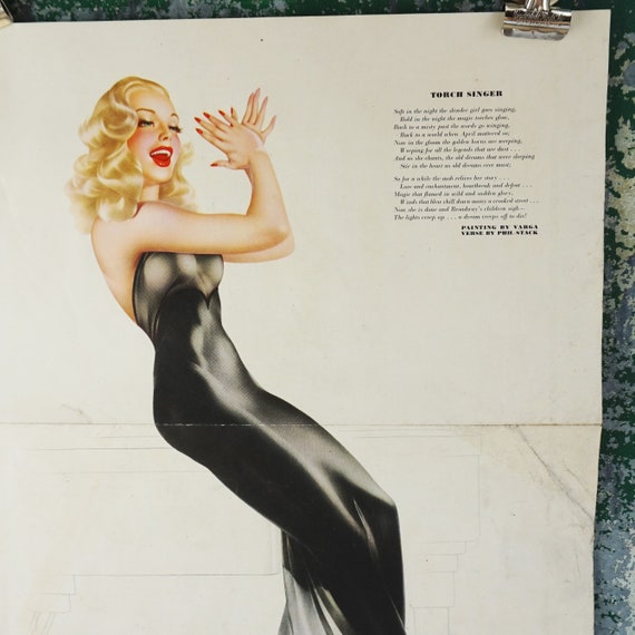 Varga Girl Pin-up / Esquire Magazine / Authentic Condition.not