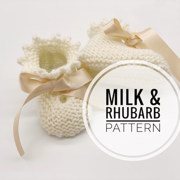 Charlotte PDF Bootie Knitting Pattern - Baby Knitting Pattern - Christening Patterns - Baby Shoes Pattern - PDF Pattern - Digital Pattern