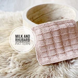 Albany PDF Dishcloth Knitting Pattern, Dishcloth Knits, Kitchen Cloth, Dishcloth Pattern, Face Cloth Pattern, Spa Cloth Pattern,Washcloth
