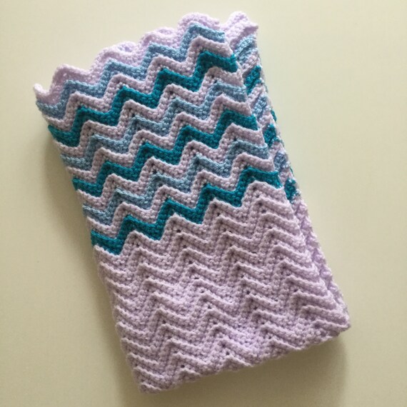 Ripple Baby Blanket Keepsake Blanket Pram Blanket Cot Size Etsy