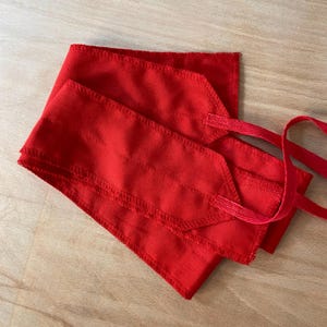 Rote Mittelgewicht Baumwolle Handgelenkbandagen 2er Set Gewichtheben Unterstützung - Handgefertigtes Reversible Sport Accessoire - Preis pro 2 Wraps