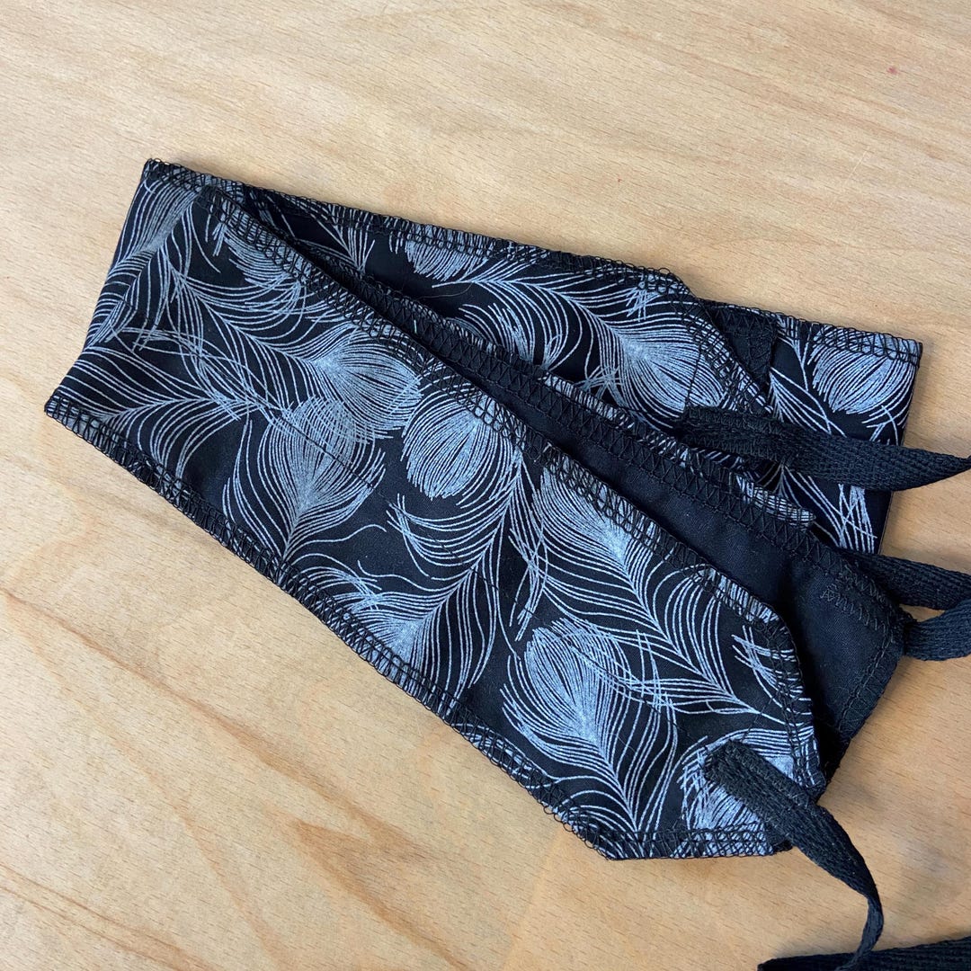 Wrist Wrap With Feathers - Weightlifting Support - Handmade Cotton ...