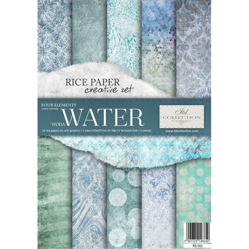 Assorted Decoupage Paper Pack WATER Etsy