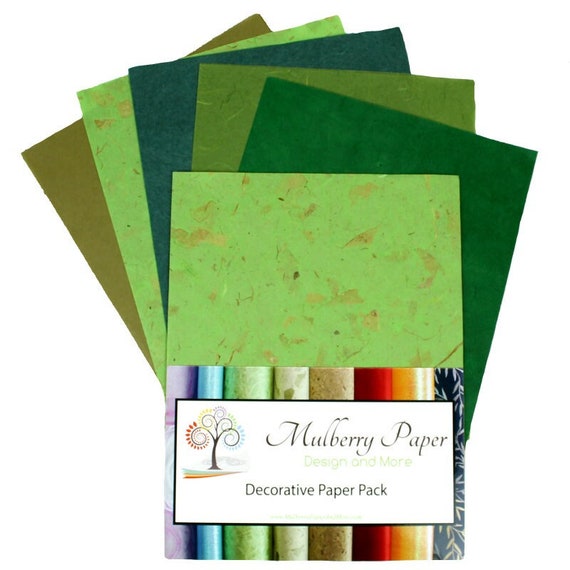 Assorted Green Paper for Arts Crafts and Scrapbooking 10 Etsy