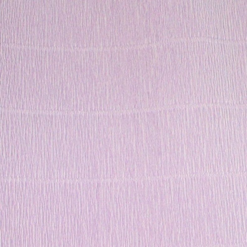 Italian Crepe Paper Light Lilac Purple 19 x 98 Etsy