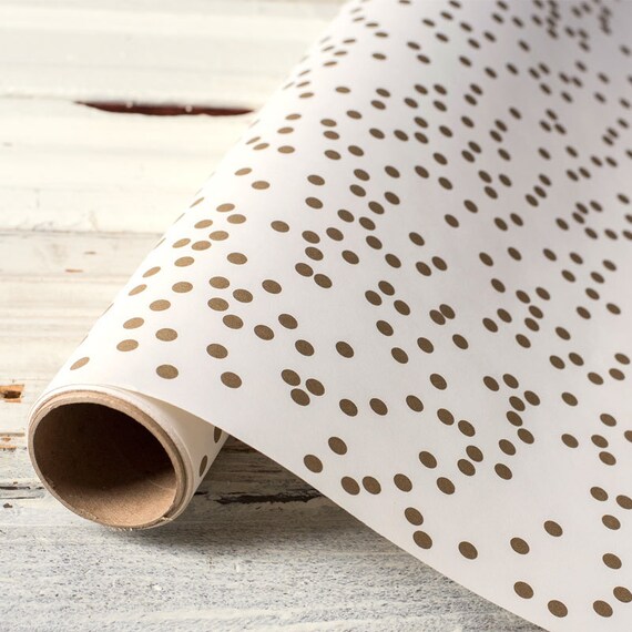 Paper Table Runner Roll 20 by 25' Gold Confetti Etsy