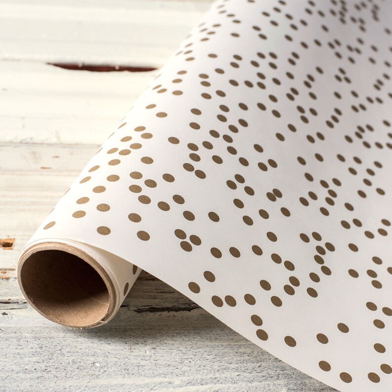 Paper Table Runner Roll 20 by 25' Gold Confetti Etsy