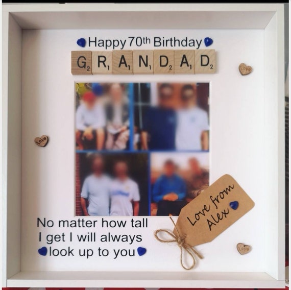Dad Scrabble Birthday 6/" Card Personalised To My or To Our Grandad Mummy Daddy