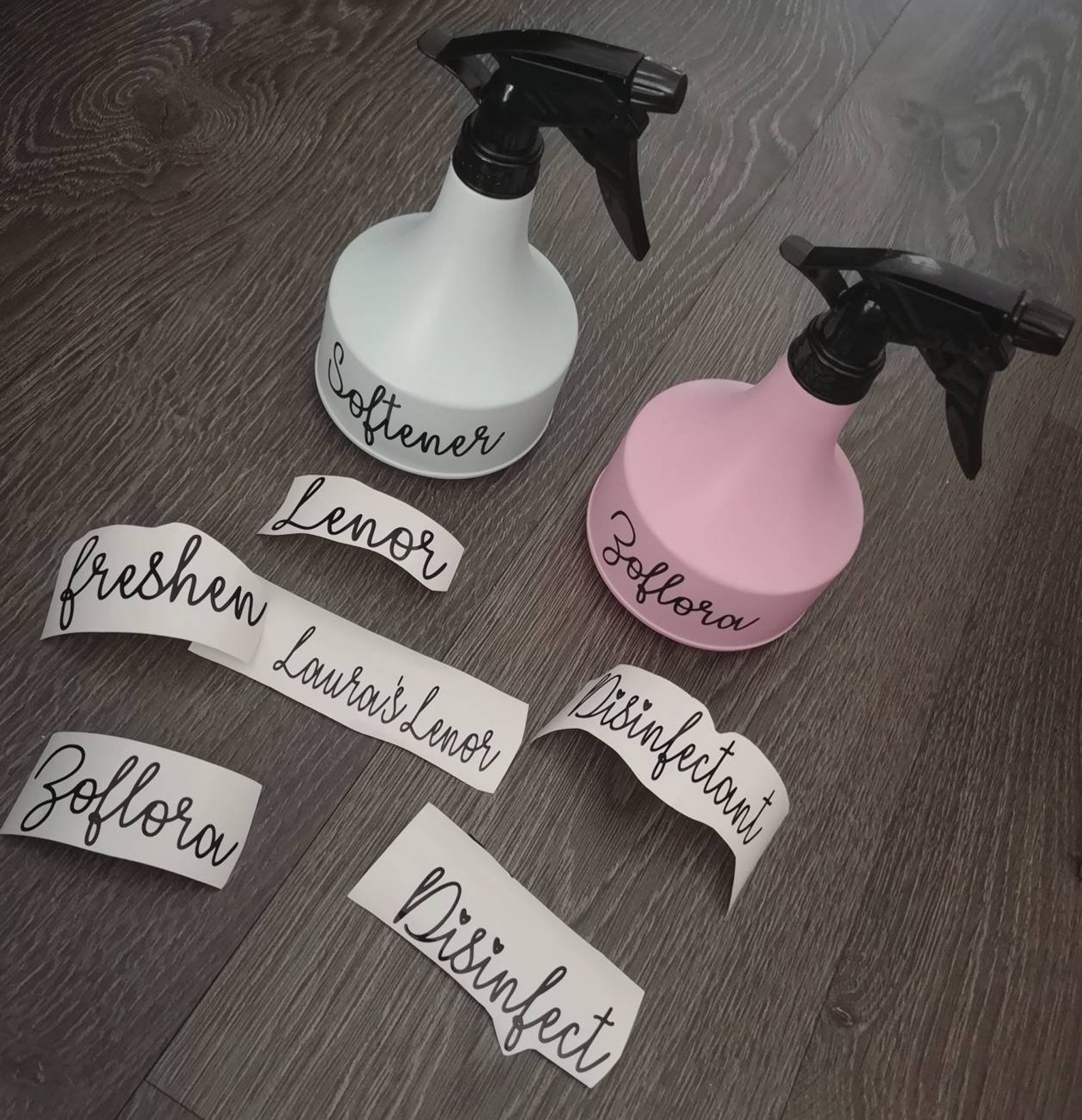 Vinyl sticker decal only for cleaning spray bottles Etsy