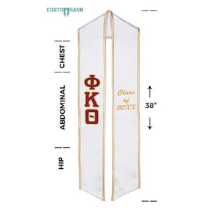Phi Kappa Theta - Fraternity Graduation Stole / Graduation Sash