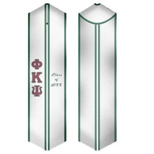 Phi Kappa Psi - Fraternity Graduation Stole / Graduation Sash White
