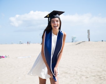 Blank Deluxe Graduation Sash Stole con adorno - 3 pack