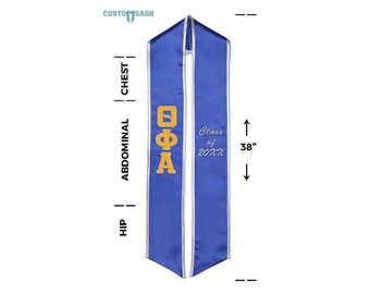 Theta Phi Alpha - Sorority Graduation Stole / Graduation Sash