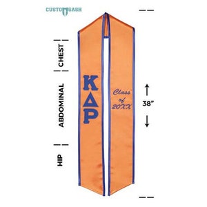 Kappa Delta Rho - Fraternity Graduation Stole / Graduation Sash