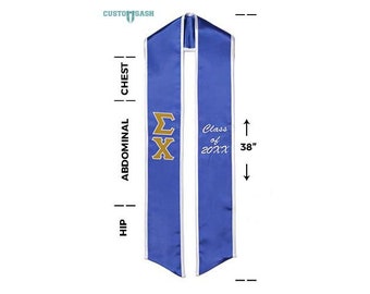 Sigma Chi - Fraternity Graduation Stole / Graduation Sash