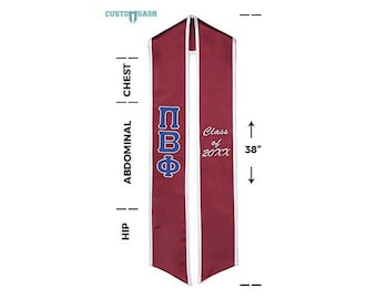 Pi Beta Phi - Sorority Graduation Stole / Graduation Sash