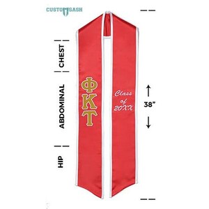 Phi Kappa Tau - Fraternity Graduation Stole / Graduation Sash