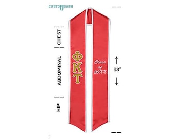 Phi Kappa Tau - Fraternity Graduation Stole / Graduation Sash