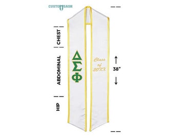 Delta Sigma Phi - Fraternity Graduation Stole / Graduation Sash
