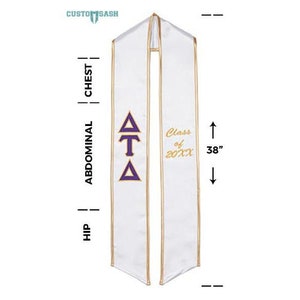 Delta Tau Delta - Fraternity Graduation Stole / Graduation Sash