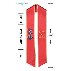 Chi Phi - Fraternity Graduation Stole / Graduation Sash