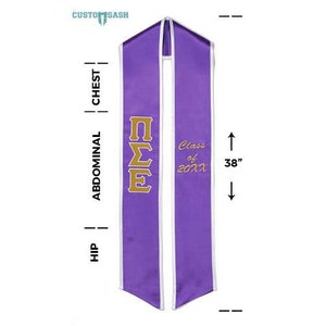 Pi Sigma Epsilon - Fraternity Graduation Stole / Graduation Sash