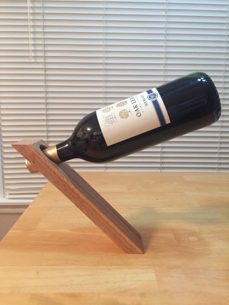 Balancing Wine Bottle Holder Counter Balance Magic Balancing Etsy