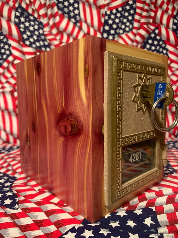 Post Office Box Door Bank Safe Antique Door With Keys Etsy
