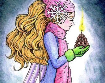 Arctic Cricle Fae Art print-- Carolyn Storey