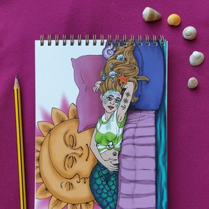 She Dreams of the Sea A5 NOTEBOOK - Carolyn Storey