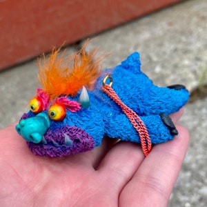 Handcrafted My Pet Monster-Inspired Ornament - Unique Cosclay and Pastel Art Collectible