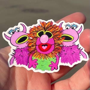 3” Mahna Mahna Muppets inspired Vinyl Sticker