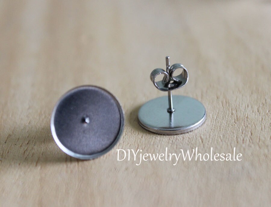 100pcs 8mm 10mm 12mm Surgical Stainless Steel Earring Studs Etsy