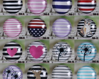 handmade photo glass cabochons - stripe multiple styles for made to choose - YX706
