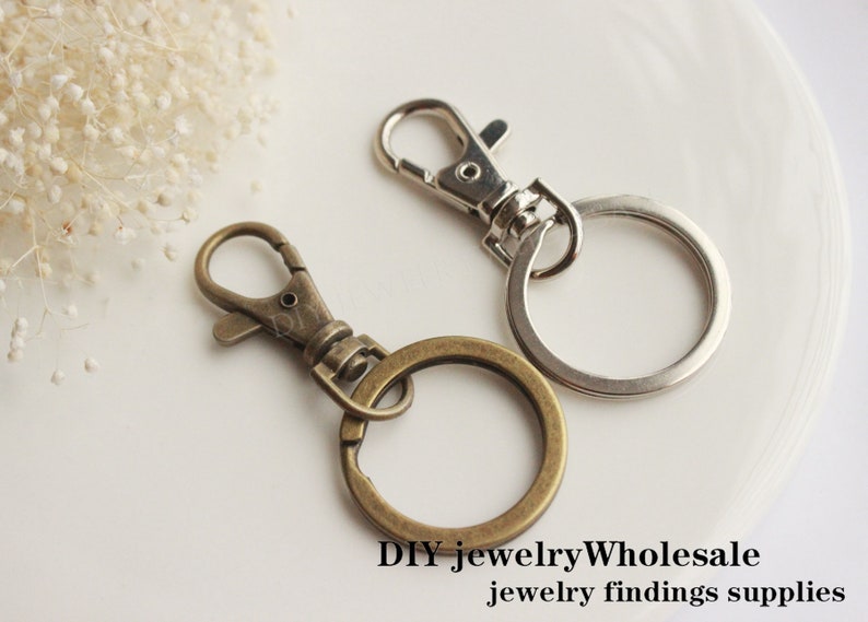 10 Sets Photo Keychains DIY Kit key Chain Attachments Pendant Etsy