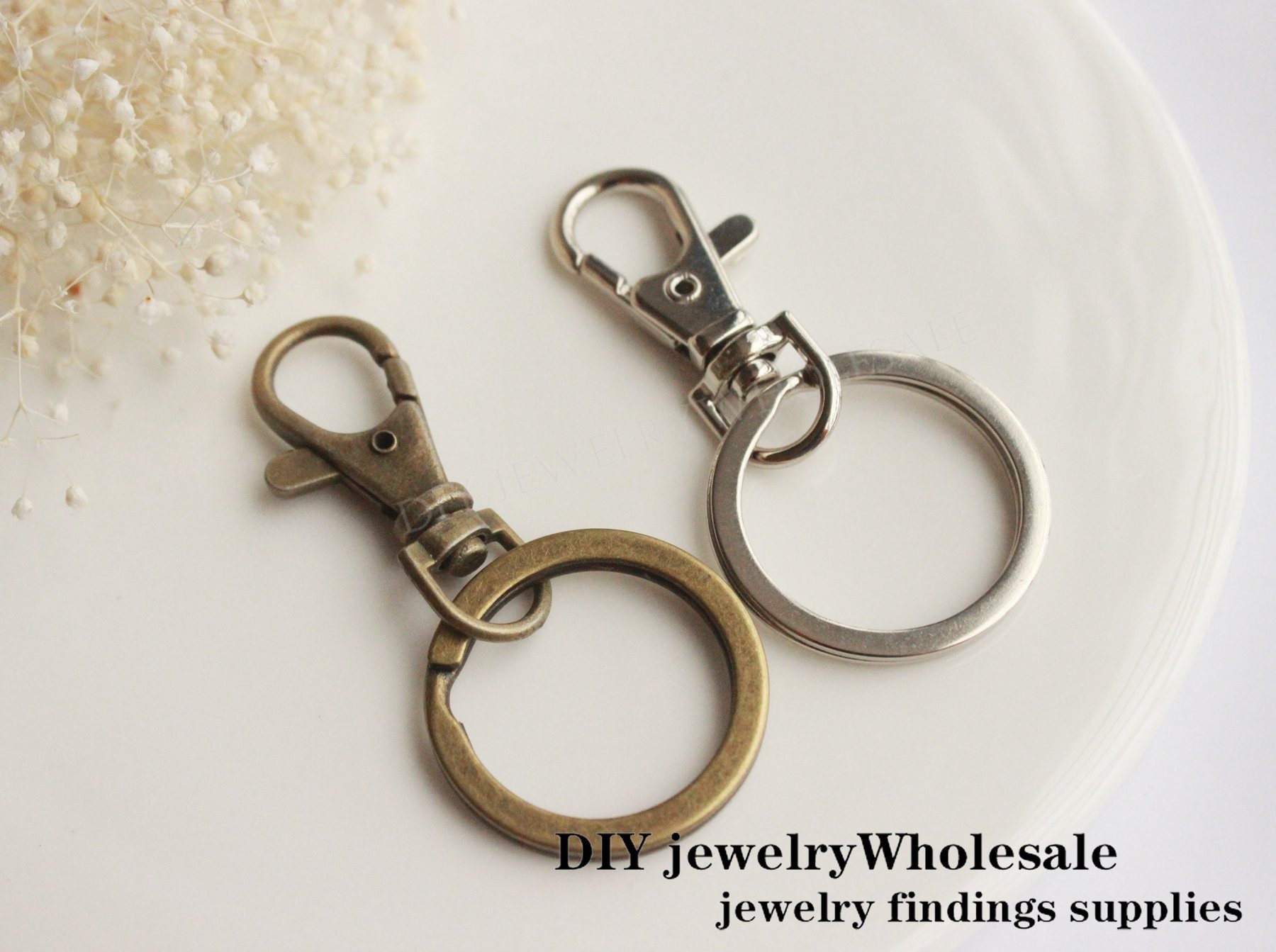 10 Sets Photo Keychains DIY Kit ,key Chain Attachments Pendant , Key ...