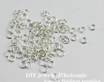 500 Stück Silberringe 5mm offen springen / Jumprings Charm Connector diy Schmuck diy craft 5mm Jumprings