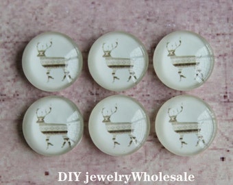 10mm 12mm 14mm 15mm 16mm 18mm 20mm 25mm 30mm Handmade Photo Glass Cabochon,12mm glass Cabochons -608X8