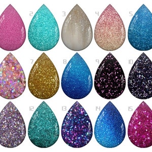 Handmade Teardrop oval glass cabochons jewelry- st690