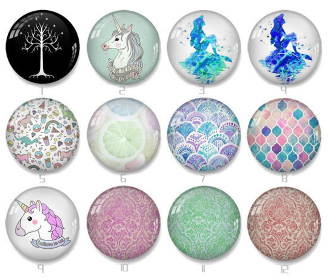 Christmas Cabochons Handmade Photo Glass Cabochons 8mm 10mm