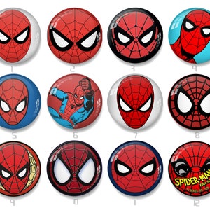 SPIDERMAN HEAD cabochon, SPIDERMAN glass dome 10mm 12mm 14mm 16mm 18mm 20mm 25mm 30mm 35mm 40mm Statement Photo Jewelry (2572）