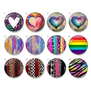 Handmade Leopard Print photo glass Cabochon, 10mm 12mm 14mm 16mm 18mm 20mm 25mm 30mm 35mm 40mm Heart Leopard Cabochons- xy2511