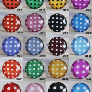 Photo glass Cabochons - Multiple Design Polka Dot