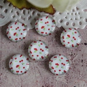 18mm Glass Cabochon, 8mm 10mm 12mm 14mm 16mm 20mm 25mm 30mm Round Handmade photo glass Cabochons - 673YT7