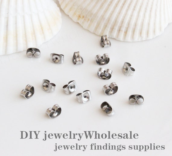 100pcs high quality stainless steel Back Earring Stoppers