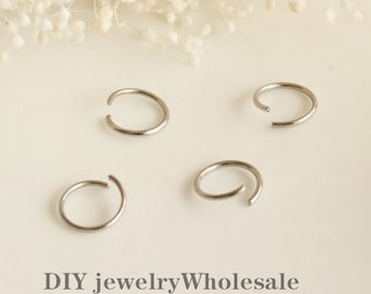 200pcs Stainless Steel Open Jump Ring  7mm / 5mm/6mm/8mm Adjustable Rings / Jumprings