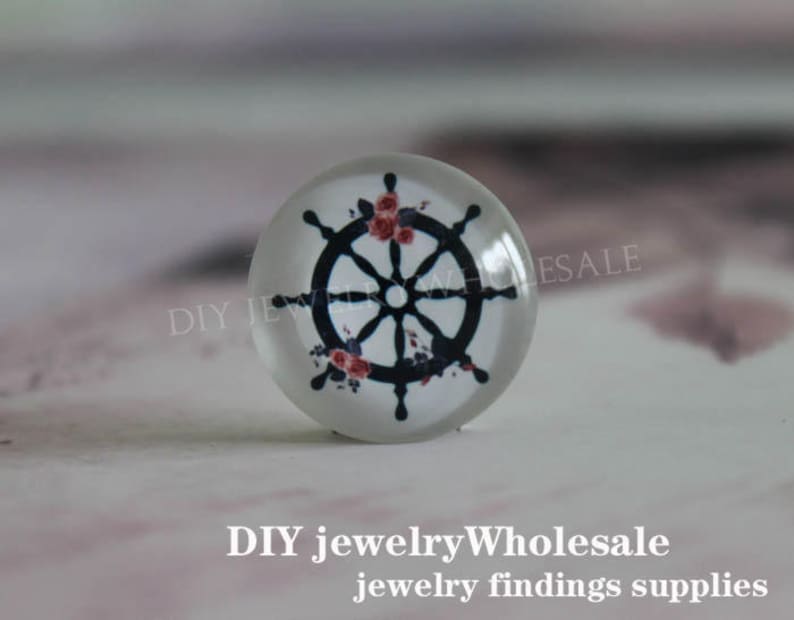 multiple styles size design round cabochons -yx725-4 illustration cabochons handmade cabochons glass cabochons