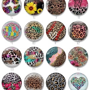 Leopard Print Cabochon,Handmade Colorful Glass Cabochon,DIY Football Glass dome,DIY Photo Jewelry Charm 12mm 15mm 25mm 30mm 58mm 2622
